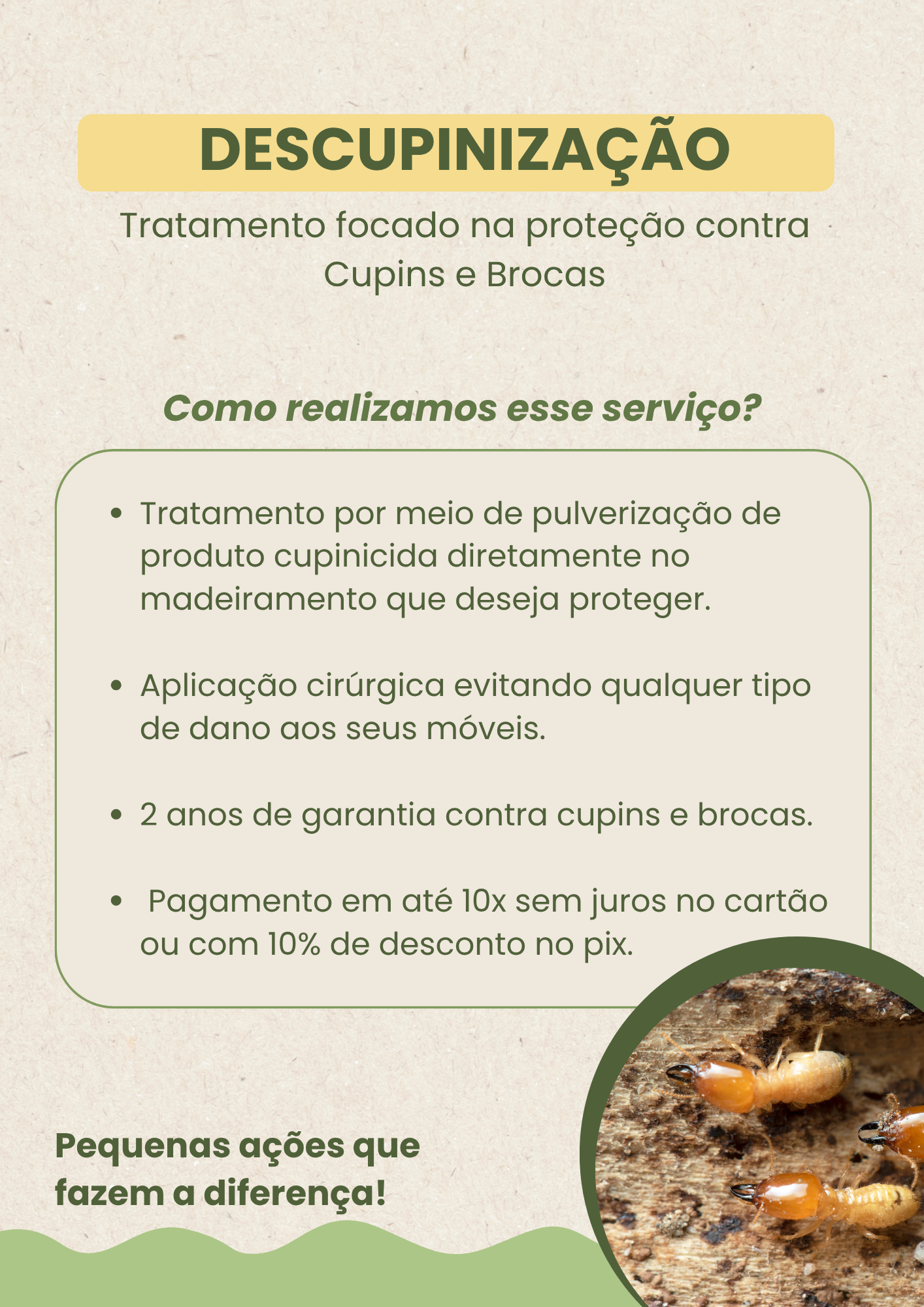 QUADRO DESCUPINIZAÇÃO