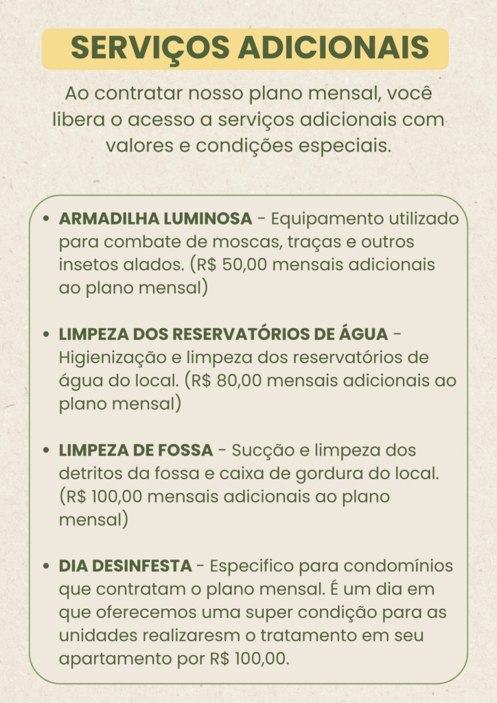 QUADRO ADICIONAIS